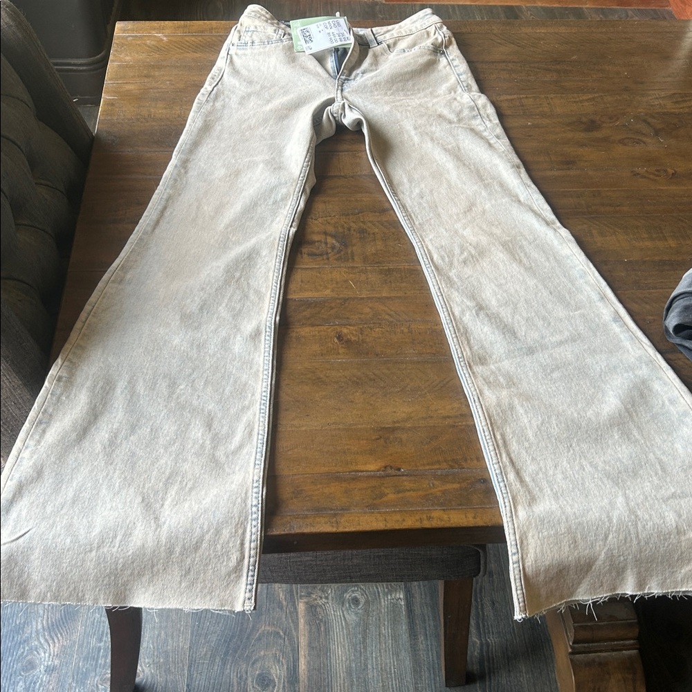 Divided Beige Flare & Wide Leg Jeans